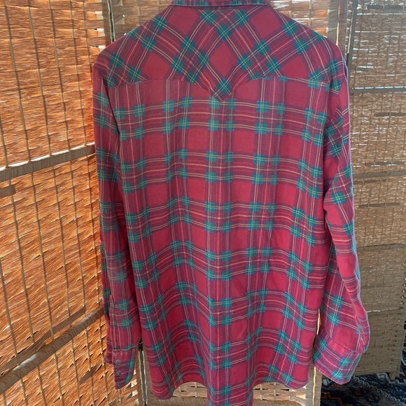 Thrashed oversized vintage 70s 80s 90s  flannel - Picture 4 of 6